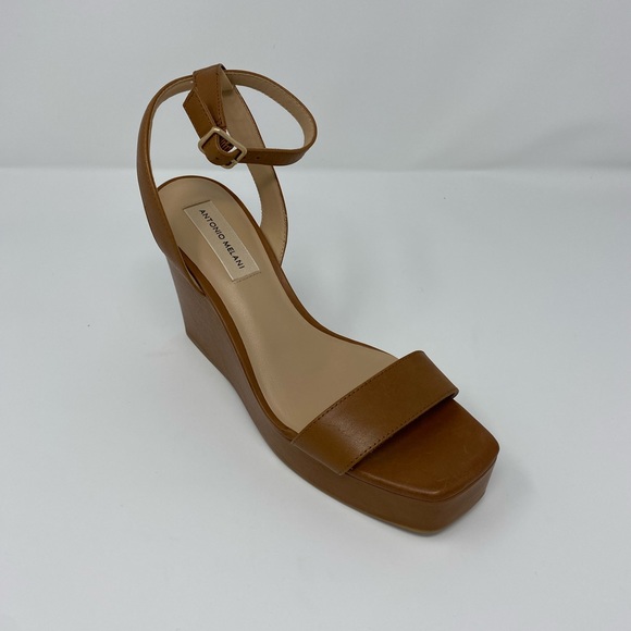 ANTONIO MELANI Shoes - Antonio Melani wedge platform sandal women 8.5 Brown minor scratches. New no box